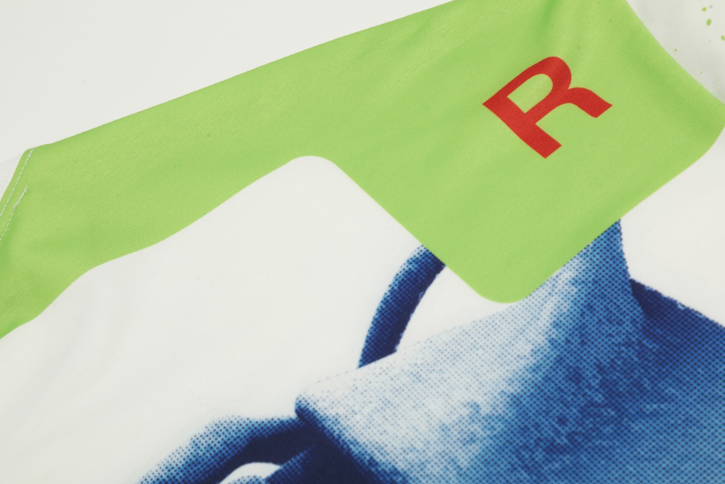 Saint Mich@el Tears Full Print Long Sleeve White Blue Bone