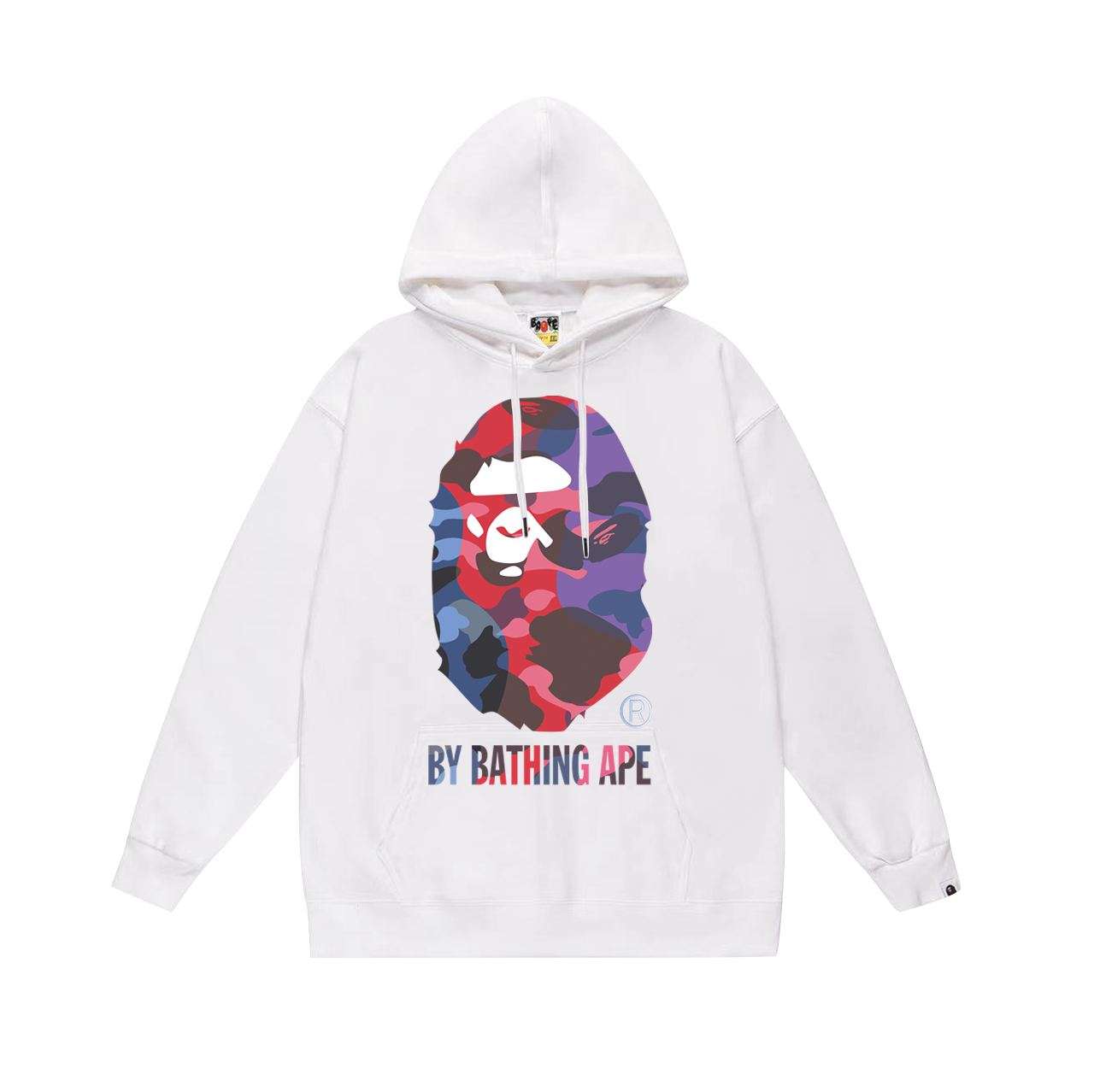 BAPE classic Ape Head logo graphic hoodie