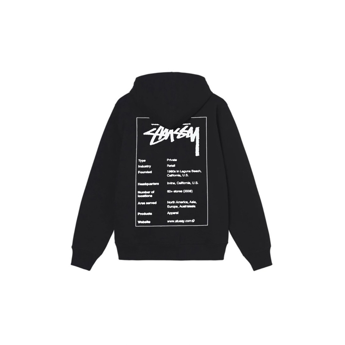 Stu$$y tag graphic print hoodie