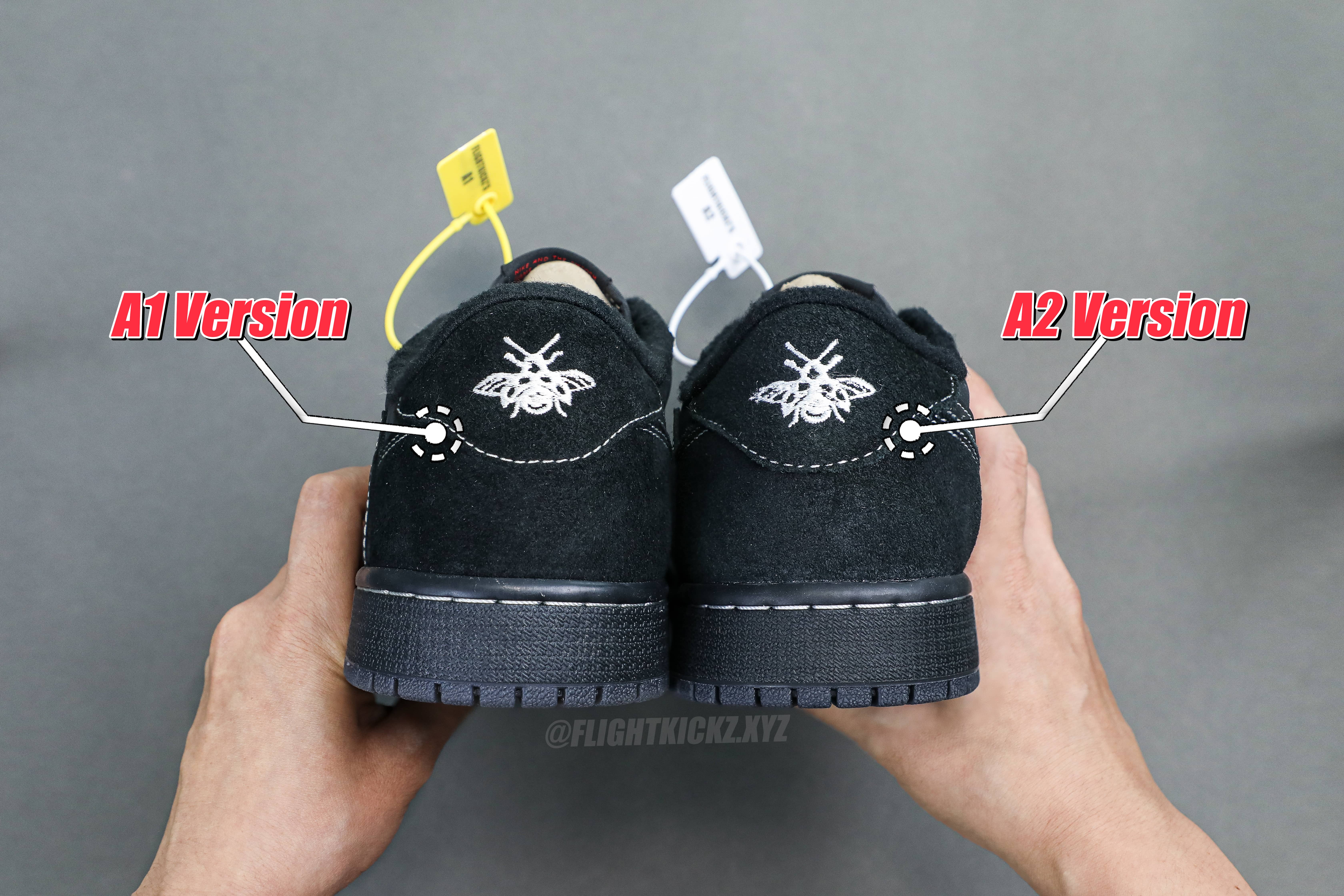 Travis Scott x Nike Air Jordan 1 Low OG “BlackPhantom”（A2 Batch)