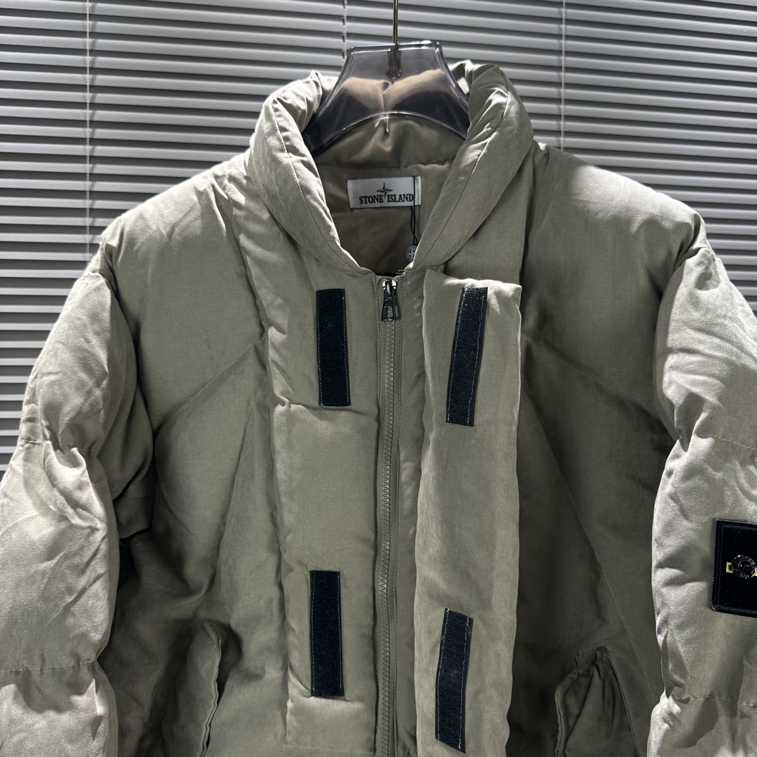 Stone 1sland Deconstructed silhouette short high street cotton jacket