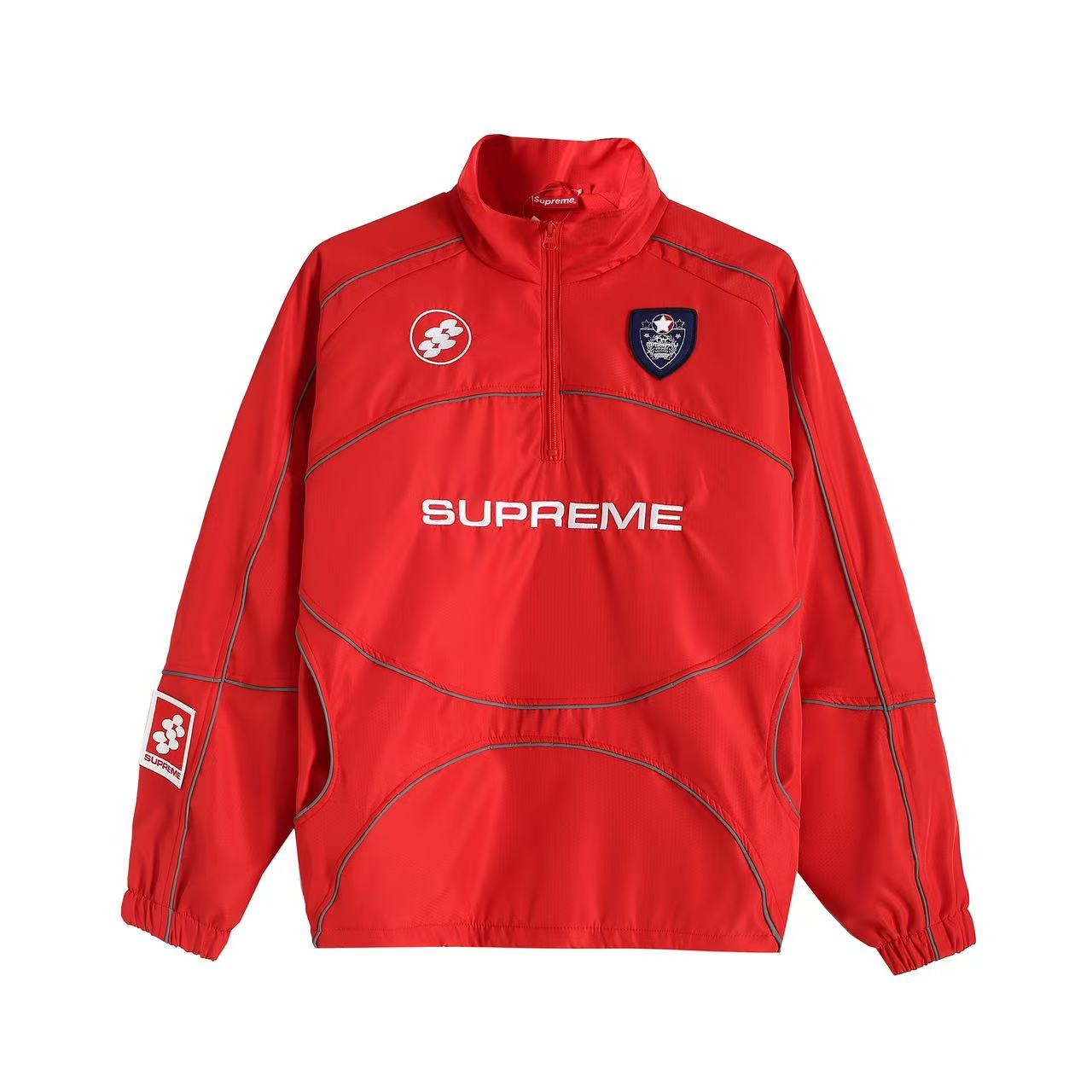 Supreme FW24 WEEK11 Reflective Piping Pullover 3M