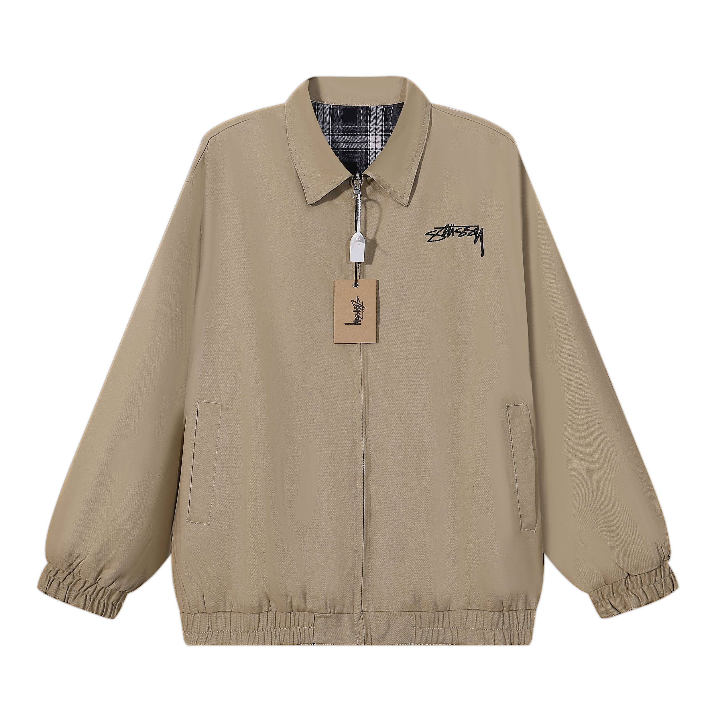 Stussy Double-sided Reversible Zipper Jacket Shirt