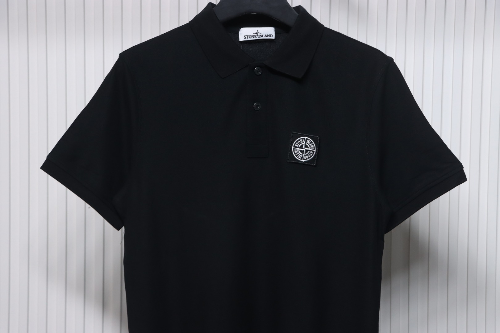 t0ne Island Stone Island Junior Diagonal Fleece Polo T-shirt
