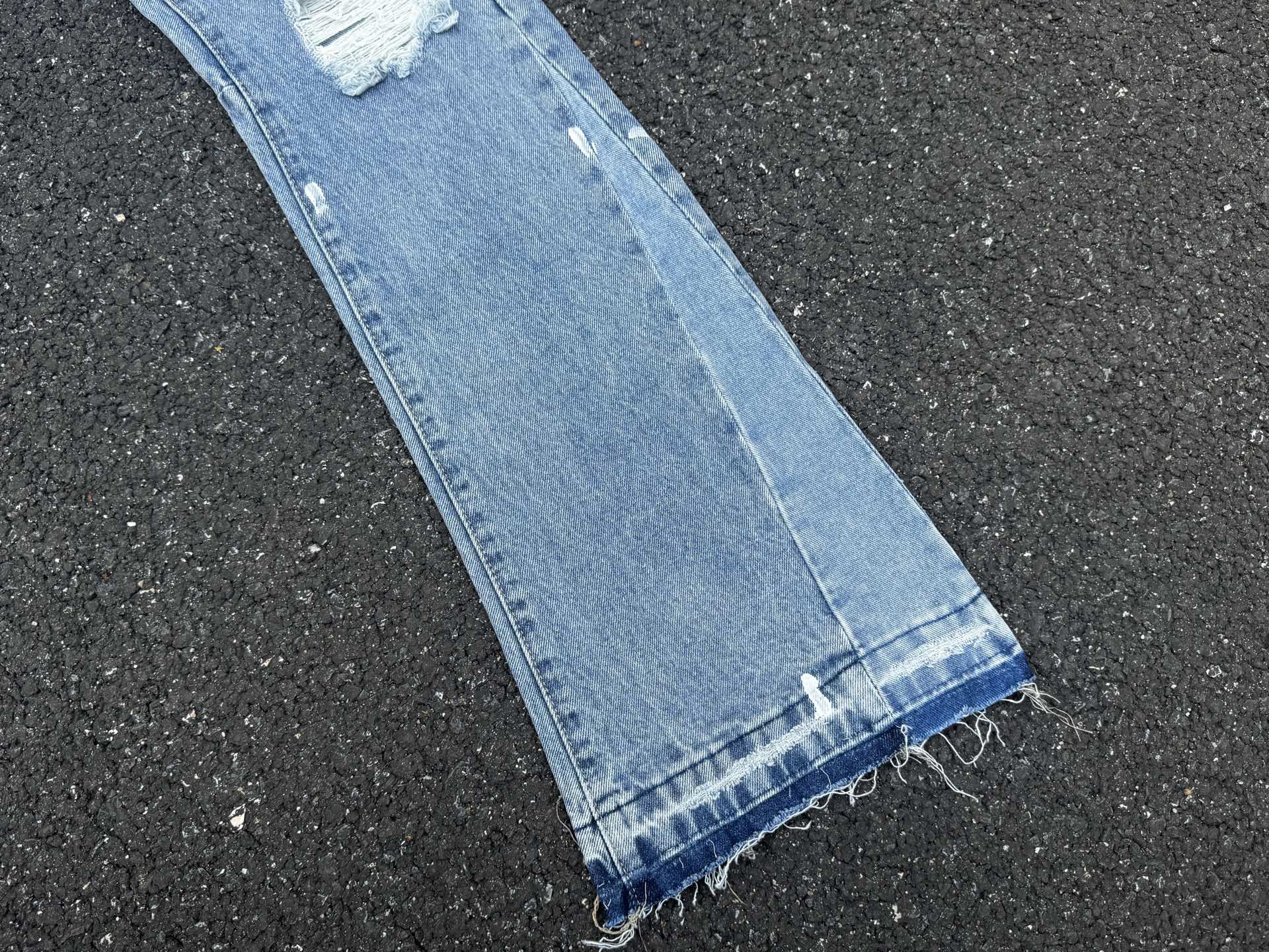 GALLERY.DEPT Distressed Patchwork Flared Jeans