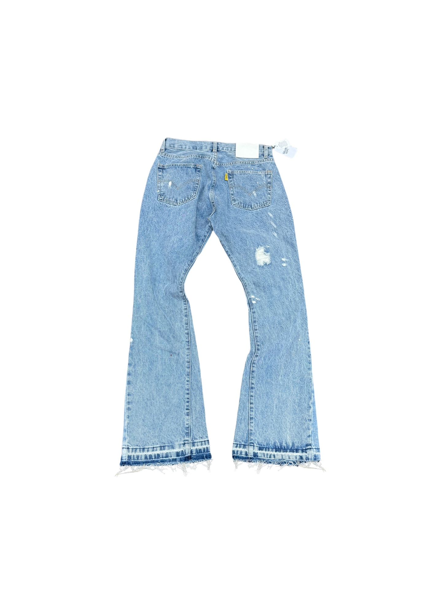 GALLERY.DEPT Distressed Patchwork Flared Jeans