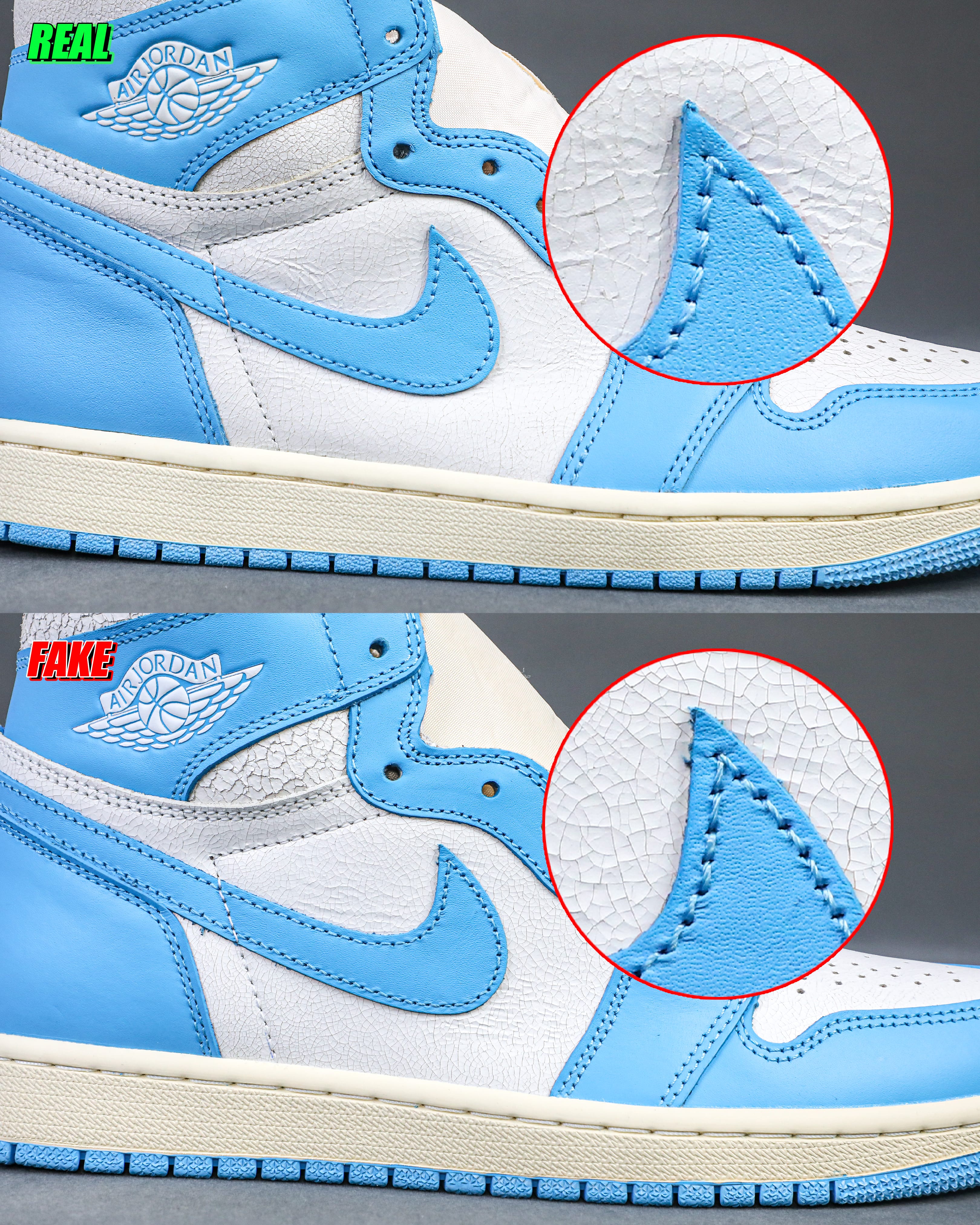 Jordan 1 Retro High OG UNC Reimagined 2025（Ln5 A1）